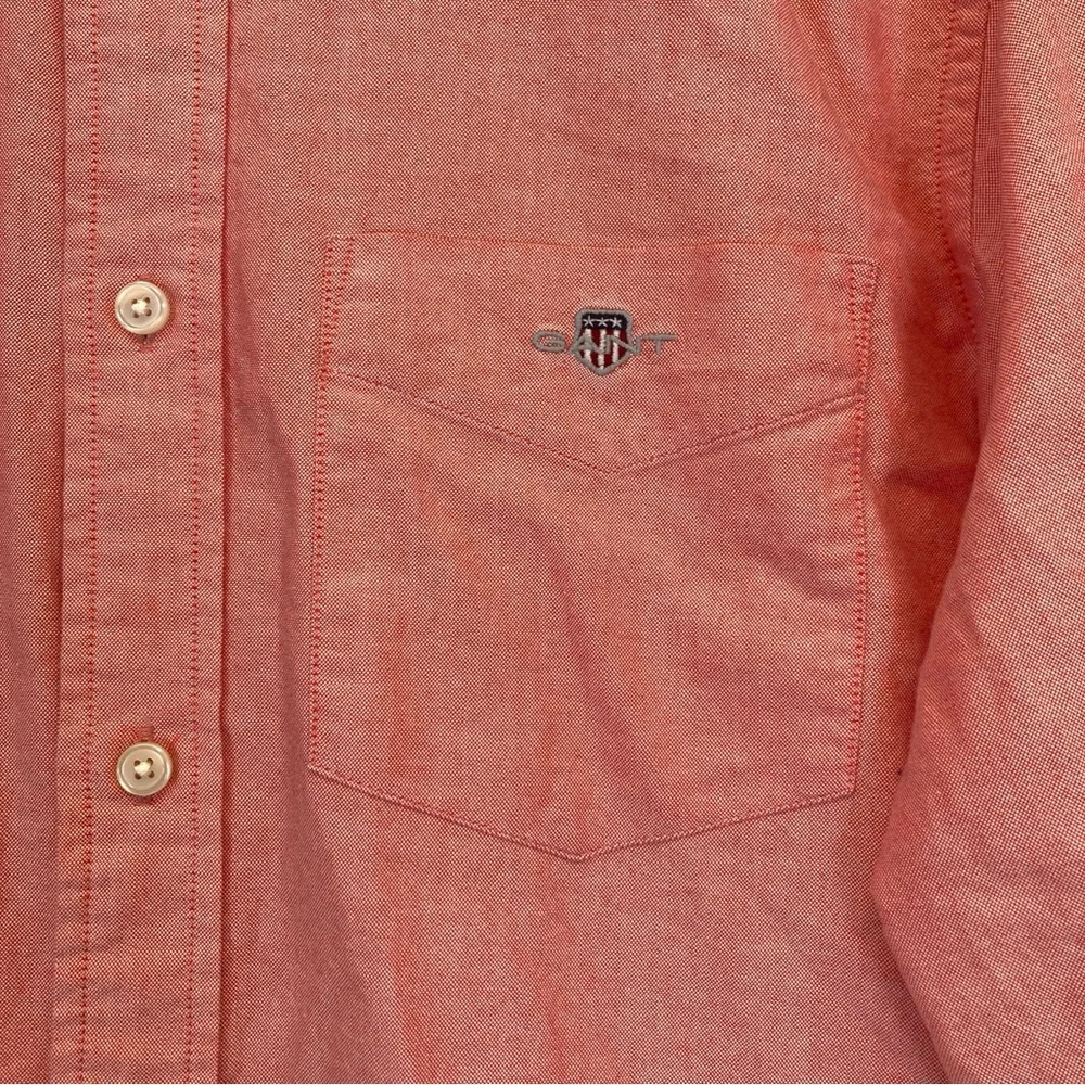 Gant Shirt Regular Fit Oxford Men’s Classic Cotton S 38/35 Pink Button Down - Picture 5 of 16